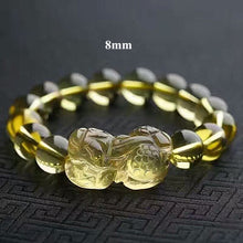 Load image into Gallery viewer, 8-14mm Citrine Bracelet Women Crystal Couple Dragon Zodiac Natural Beads Braclets For Women 2018 Jewelry