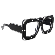 Load image into Gallery viewer, 80502 Oversized Acetate Square Glasses Frame Diamond Women Optical Computer EyeGlasses