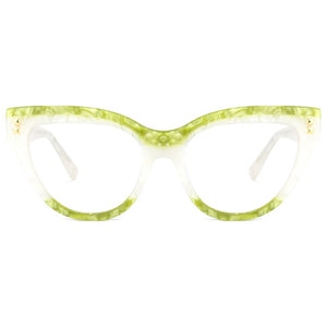 80527 Handmade Cat-eye Acetate Glasses Frame Oversized Women Optical Prescription Computer Eyeglasses