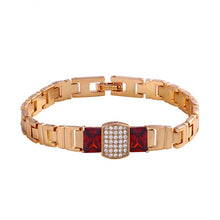 Load image into Gallery viewer, 808 STORE New Fine Jewelry 18k Gold Crystal Bracelet Fashion Watch Chain Bracelet Women Wedding Party Jewelry Accessories