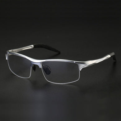 8177 Optical Eyeglasses Frame for Men Eyewear Prescription Glasses Half Rim Man Spectacles Alloy Frame Eyeglasses