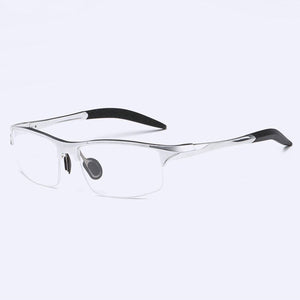 8177 Optical Eyeglasses Frame for Men Eyewear Prescription Glasses Half Rim Man Spectacles Alloy Frame Eyeglasses