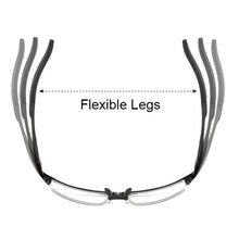 Load image into Gallery viewer, 8177 Optical Eyeglasses Frame for Men Eyewear Prescription Glasses Half Rim Man Spectacles Alloy Frame Eyeglasses