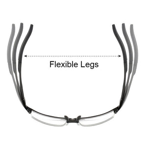 8177 Optical Eyeglasses Frame for Men Eyewear Prescription Glasses Half Rim Man Spectacles Alloy Frame Eyeglasses