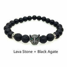 Load image into Gallery viewer, 8mm Crystals Natural Citrine Bracelet Lava Stone Bracelet For Women Bracelet Citrine Charms Pierre Naturelle Citrine citrino