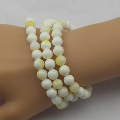 Collana con braccialetto di conchiglia Tridacna naturale da 8 mm Collana con braccialetto di preghiera Buddha Mala I sette tesori del buddismo all'ingrosso! 