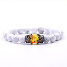 Load image into Gallery viewer, 8mm Women Chakra Bracelet Male Tiger Eye Natural Lava Stone Bracelet Femme Armband Heren Set Men Couple Bracelets Beads Charms