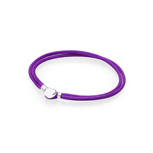 Carica l'immagine nel visualizzatore di Gallery, Bracciale di base in corda di cuoio in argento sterling 925 stile 9 per donna Chiusura con clip adatta perline e pendenti per donna 