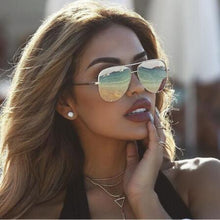 Load image into Gallery viewer, 90s Vintage Gold Alloy Womens Sunglasses  2023 Australia Designer Tinted Lens Sun Glasses Ladies Celebrity Shades UV400