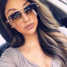 Load image into Gallery viewer, 90s Vintage Gold Alloy Womens Sunglasses  2023 Australia Designer Tinted Lens Sun Glasses Ladies Celebrity Shades UV400