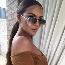 Load image into Gallery viewer, 90s Vintage Gold Alloy Womens Sunglasses  2023 Australia Designer Tinted Lens Sun Glasses Ladies Celebrity Shades UV400