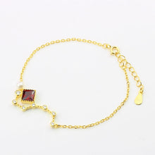 Load image into Gallery viewer, 925 Silver Creative Fashion Birthd Anniversary Party Fine Handmade Jewelry Crystal Bracelet Charm Women Gifts Accessory