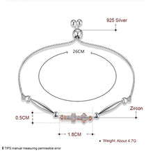 Load image into Gallery viewer, 925 Sterling Silver Aries Virgo Sagittarius Aquarius Pisces Taurus Signs of the Zodiac Female Bracelets Length: Adjustable