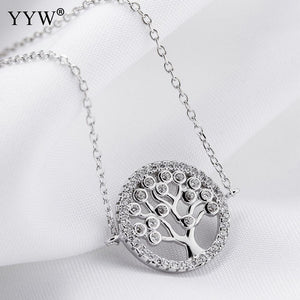 925 Sterling Silver Bangle Bracelets Tree of Life Pendant Charm Bracelet for Women Men Jewelry Gifts erkek bileklik 6.7 Inch