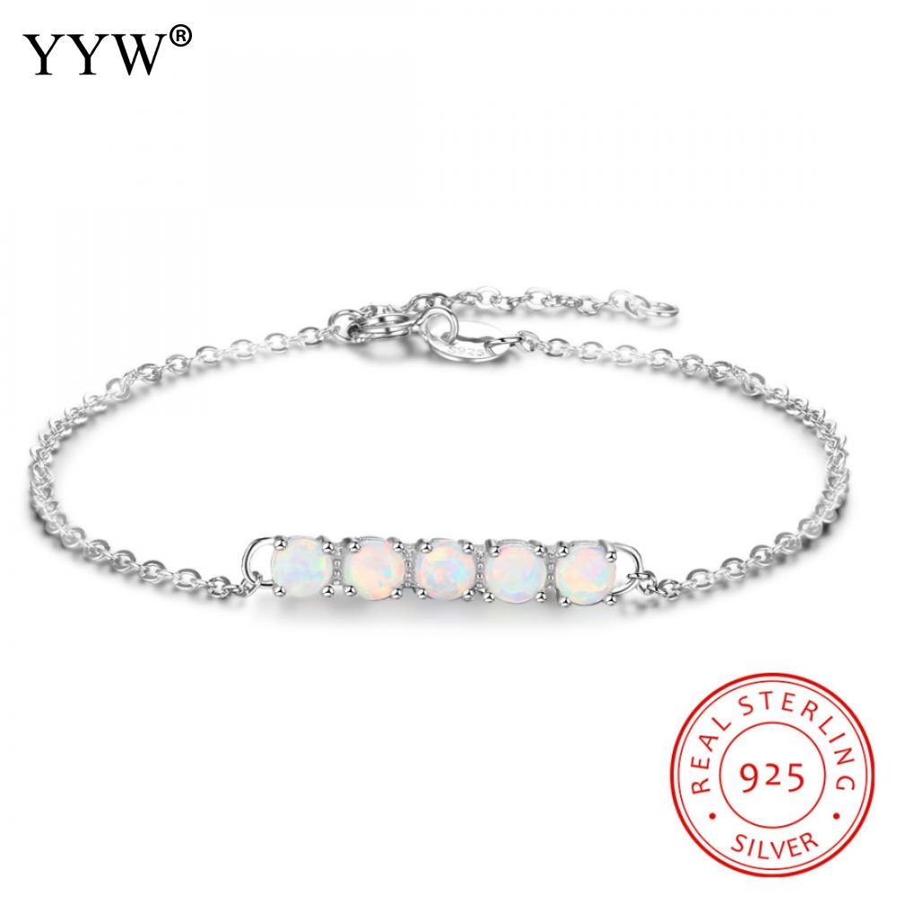 925 Sterling Silver Bracelet Women Fine Jewelry Oval Chain Bracelets femme pulseras de plata 925 Approx 6.3 Inch Strand