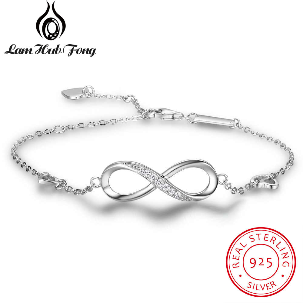 925 Sterling Silver Bracelets For Women Eight Design Trendy Chain Link Bracelet Birthd Gift for Girls Friends(Lam Hub Fong)