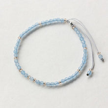 Load image into Gallery viewer, 925 Sterling Silver Friends Thin Bracelets For Women Small Beads 3mm Natural Gemstone Handmade Bracelets Reiki Yoga Jewelry
