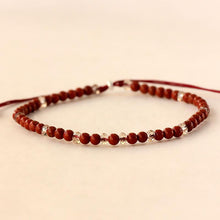 Load image into Gallery viewer, 925 Sterling Silver Friends Thin Bracelets For Women Small Beads 3mm Natural Gemstone Handmade Bracelets Reiki Yoga Jewelry