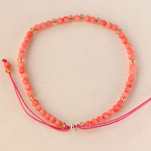 Load image into Gallery viewer, 925 Sterling Silver Friends Thin Bracelets For Women Small Beads 3mm Natural Gemstone Handmade Bracelets Reiki Yoga Jewelry