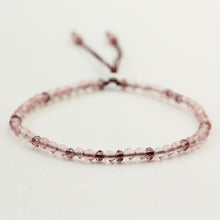 Load image into Gallery viewer, 925 Sterling Silver Friends Thin Bracelets For Women Small Beads 3mm Natural Gemstone Handmade Bracelets Reiki Yoga Jewelry