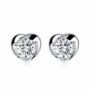 Orecchini a bottone in argento sterling 925 con foglie piccole per le donne Stile di moda Ragazza Gioielli in argento sterling ipoallergenico 945 