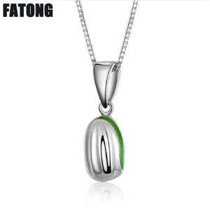 925 sterling silver Korean fashion spring bud necklace female jewelry J0279