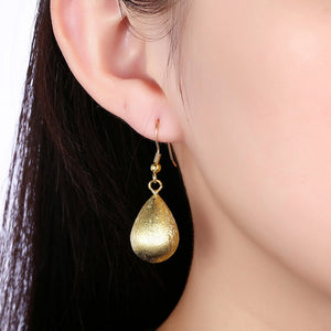 925 sterling silver beautiful jewelry earrings, zircon earrings, Rasa water droplets romantic ladies earrings yellow E213-A