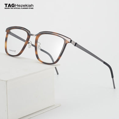 9901 Brand titanium Glasses Frame men Retro Square designer eyeglasses frames for women myopia computer Denmark spectacle frames