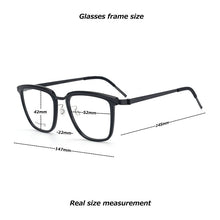 Load image into Gallery viewer, 9901 Brand titanium Glasses Frame men Retro Square designer eyeglasses frames for women myopia computer Denmark spectacle frames