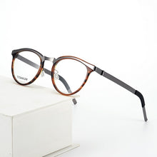 Load image into Gallery viewer, 9903 Brand titanium Glasses Frame men Retro Round designer eyeglasses frames for women myopia computer Denmark spectacle frames
