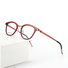 Load image into Gallery viewer, 9904 Brand titanium Glasses Frame women Retro 2023 designer eyeglasses frames for women myopia computer Denmark spectacle frames