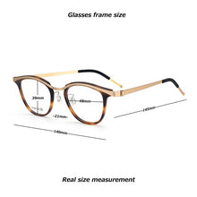 Load image into Gallery viewer, 9904 Brand titanium Glasses Frame women Retro 2023 designer eyeglasses frames for women myopia computer Denmark spectacle frames