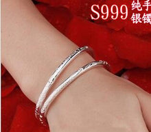 Carica l'immagine nel visualizzatore di Gallery, Bracciale in argento sterling 999 femminile, mille piedi, vecchia fenice, semplice braccialetto con nuvole di buon auspicio 520 