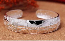 Carica l'immagine nel visualizzatore di Gallery, Bracciale in argento sterling 999 femminile, mille piedi, vecchia fenice, semplice braccialetto con nuvole di buon auspicio 520 