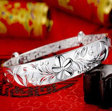 Carica l'immagine nel visualizzatore di Gallery, Bracciale in argento sterling 999 femminile, mille piedi, vecchia fenice, semplice braccialetto con nuvole di buon auspicio 520 