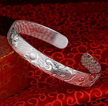 Load image into Gallery viewer, 999 sterling silver female thousand foot birthd bracelet authentic