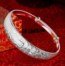 Load image into Gallery viewer, 999 sterling silver female thousand foot birthd bracelet authentic