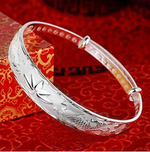 Load image into Gallery viewer, 999 sterling silver female thousand foot birthd bracelet authentic