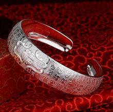 Load image into Gallery viewer, 999 sterling silver female thousand foot birthd bracelet authentic