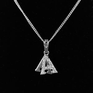 A-Z Capital Letter Pendant Necklace Women Collier Gold Chain Colgantes Pingente Chocker Set Collane Donna Kettingen Kolye NL-A