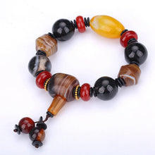 Load image into Gallery viewer, AAA Natural Agate Healing Crystal Multicolor Bracelet Yoga Chakras Balance Bracelet For Women Reiki Prayer Stones Amber Prayer