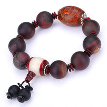 Load image into Gallery viewer, AAA Natural Agate Healing Crystal Multicolor Bracelet Yoga Chakras Balance Bracelet For Women Reiki Prayer Stones Amber Prayer