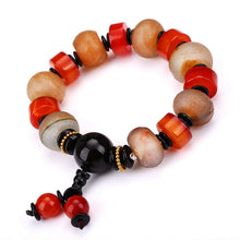Carica l'immagine nel visualizzatore di Gallery, AAA Pietra tonda naturale Agata Perline Bracciale Guarigione Cristallo Classico Ambra Perline Salute Elasticità Corda Uomo Donna Bracciale Regali 