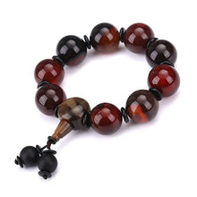 Carica l'immagine nel visualizzatore di Gallery, AAA Pietra tonda naturale Agata Perline Bracciale Guarigione Cristallo Classico Ambra Perline Salute Elasticità Corda Uomo Donna Bracciale Regali 