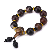 Carica l'immagine nel visualizzatore di Gallery, AAA Pietra tonda naturale Agata Perline Bracciale Guarigione Cristallo Classico Ambra Perline Salute Elasticità Corda Uomo Donna Bracciale Regali 