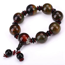 Carica l'immagine nel visualizzatore di Gallery, AAA Pietra tonda naturale Agata Perline Bracciale Guarigione Cristallo Classico Ambra Perline Salute Elasticità Corda Uomo Donna Bracciale Regali 