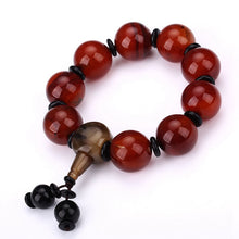 Carica l'immagine nel visualizzatore di Gallery, AAA Pietra tonda naturale Agata Perline Bracciale Guarigione Cristallo Classico Ambra Perline Salute Elasticità Corda Uomo Donna Bracciale Regali 