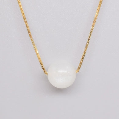 June Brith Stones Natural Moonstone Chokers Necklaces Pendants 18k Gold 925 Sterling Silver Fine Jewelry Women #d028n