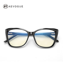 Load image into Gallery viewer, AEVOGUE Woman Anti-Blue Light Glasses Cat Eyes Optical Frame TR90 Eyeglasses Prescription Glasses KS112