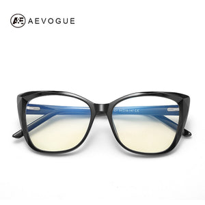 AEVOGUE Woman Anti-Blue Light Glasses Cat Eyes Optical Frame TR90 Eyeglasses Prescription Glasses KS112